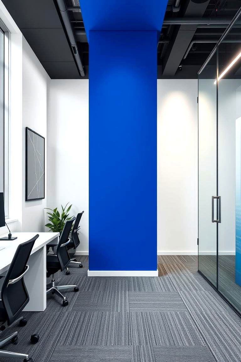 The Power of Color Blocking - 24 High Ceiling Tall Wall Decor Ideas