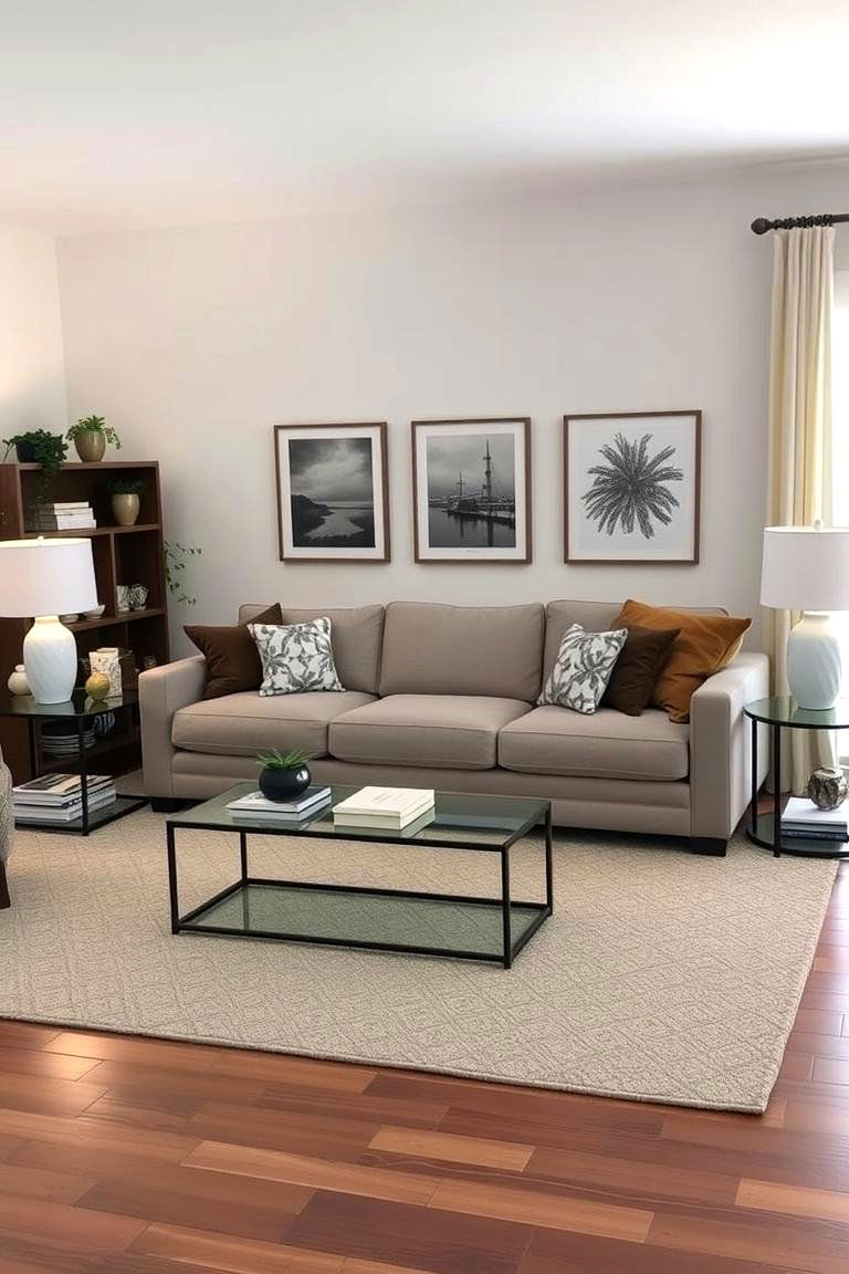 The Sectional with Side Tables - 24 Sectional Living Room Ideas