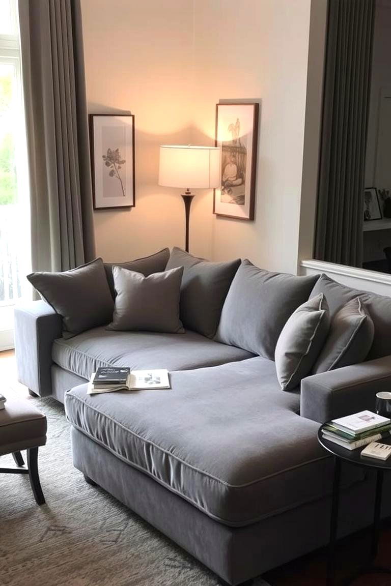The Sectional with a Chaise Lounge - 24 Sectional Living Room Ideas