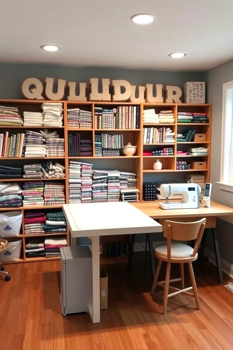 The Sewing and Quilting Studio - 24 She Shed Interior Ideas