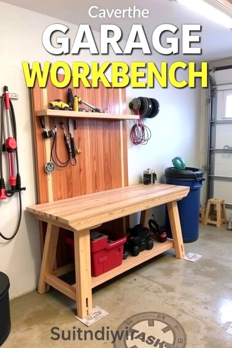 The Simple and Budget Friendly Workbench - 24 Garage Workbench Ideas
