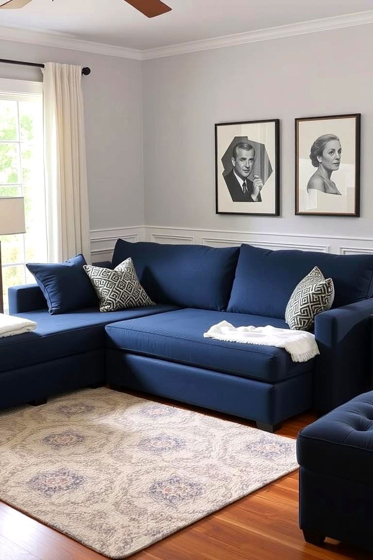 The Sleeper Sectional for Guests - 24 Sectional Living Room Ideas
