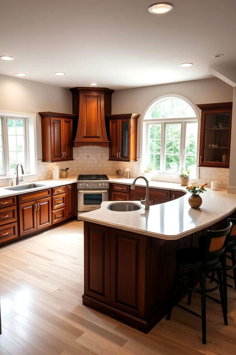 The Spacious U Shaped Kitchen - 24 Kitchen Layout Ideas