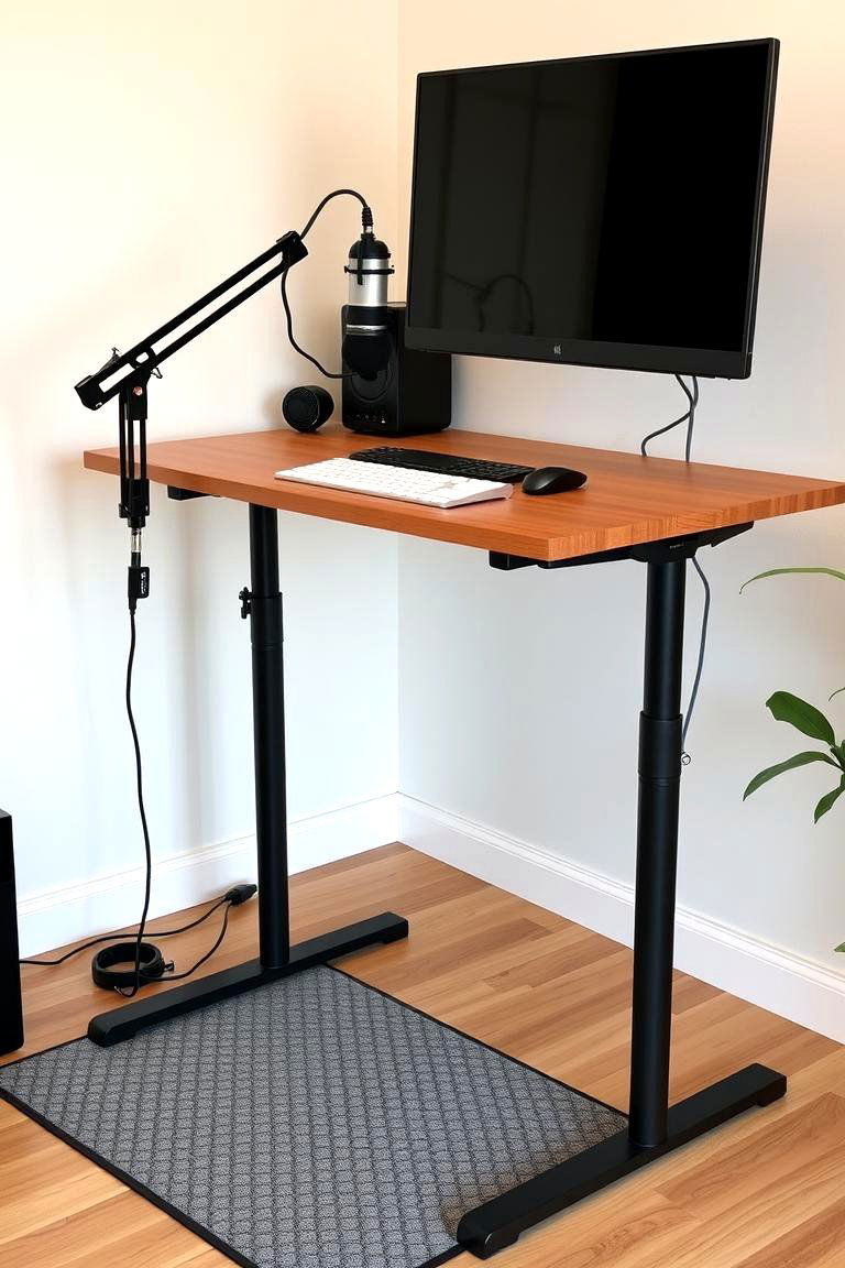 The Standing Desk Setup - 24 Podcast Room Ideas