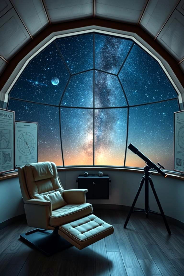 The Stargazing Observatory - 24 She Shed Interior Ideas