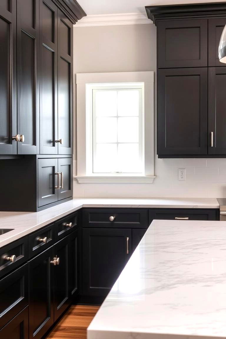 The Versatility of Black Shaker Cabinets - 24 kitchens with beautiful black cabinets