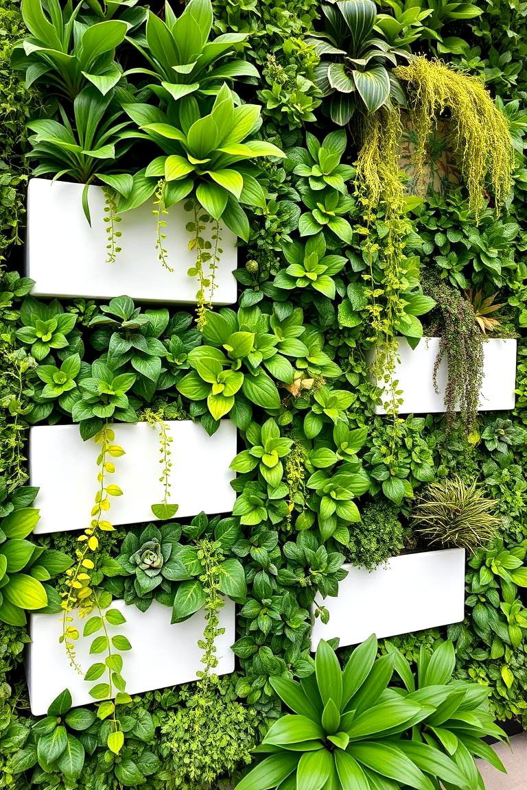 The Vertical Wall Garden Plant Display - 24 Plant Room Ideas