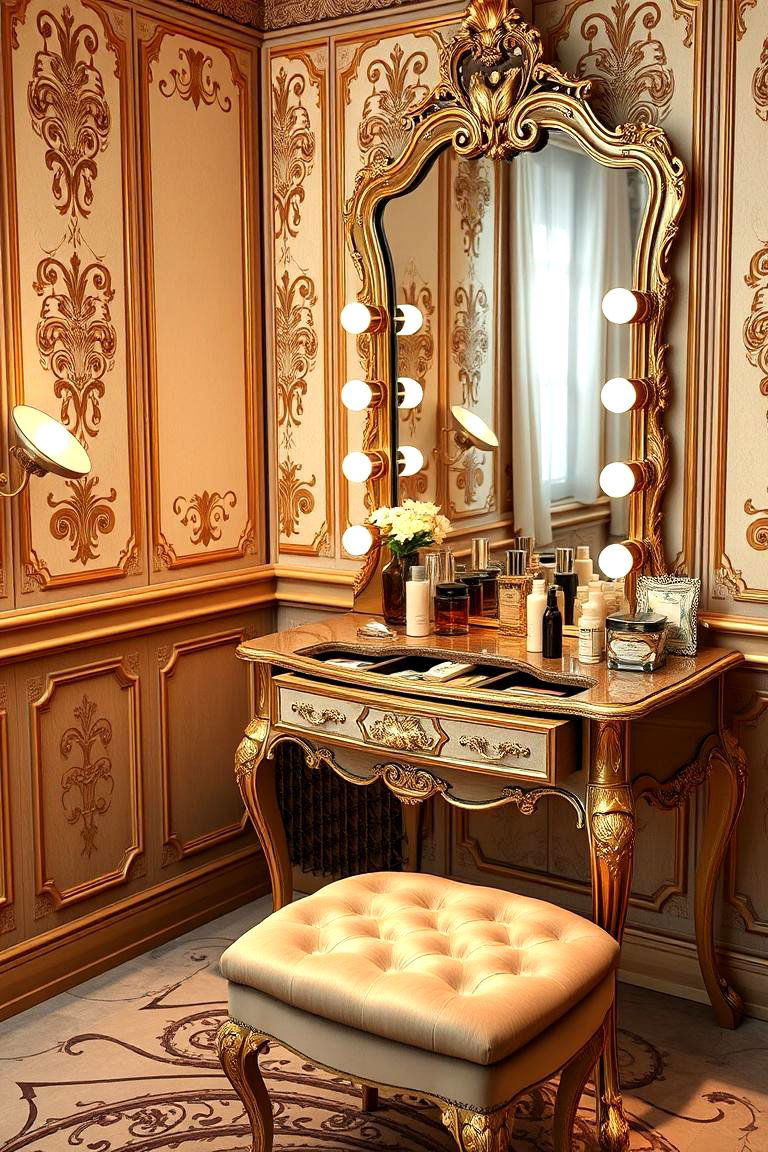 The Vintage Vanity Room - 24 She Shed Interior Ideas