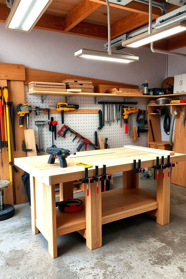 The Workbench Designed for Specific Hobbies - 24 Garage Workbench Ideas