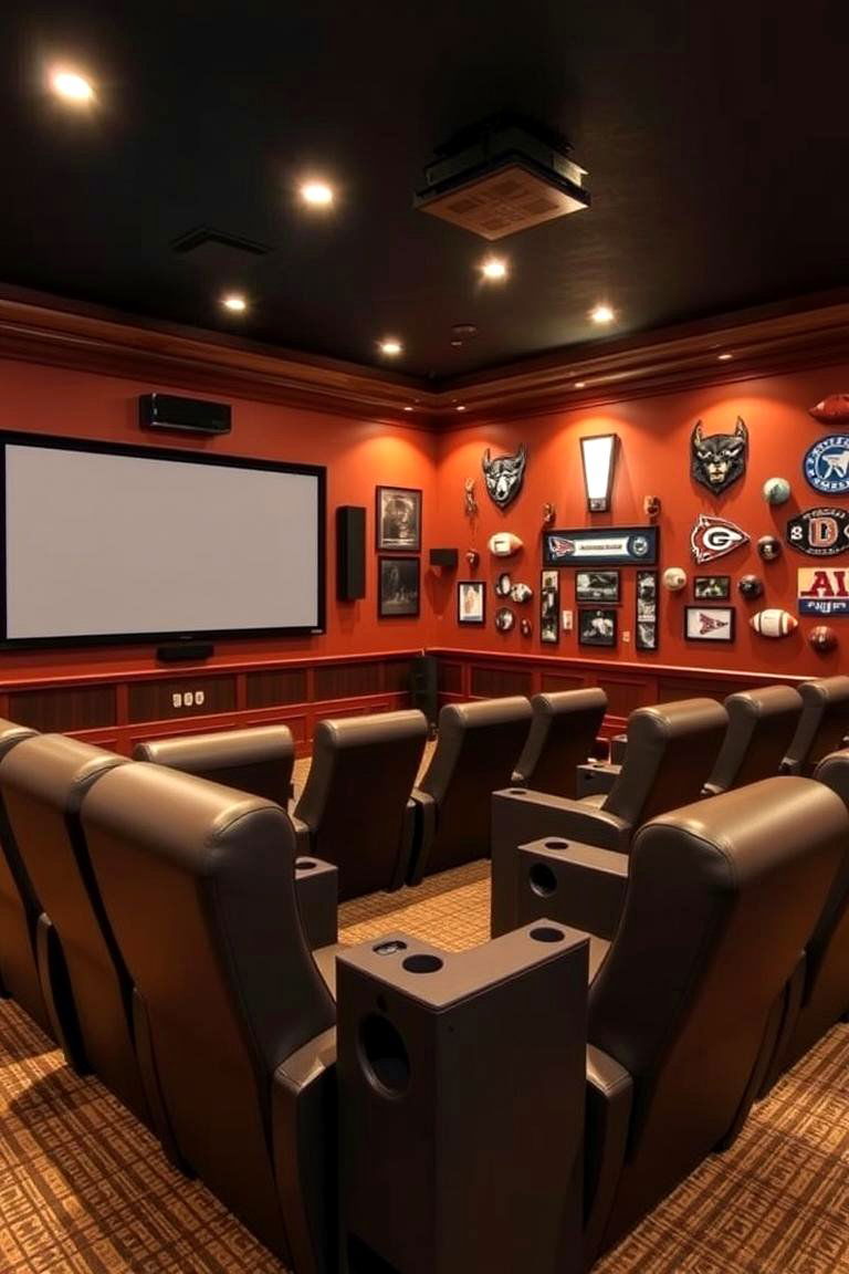 Theatre Sports Cave - 24 Man Cave Ideas