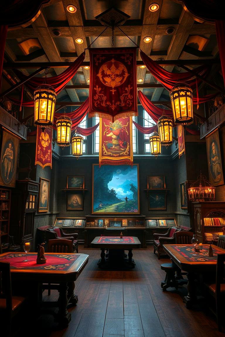 Thematic Fantasy Game Room - 24 Video Game Room Ideas