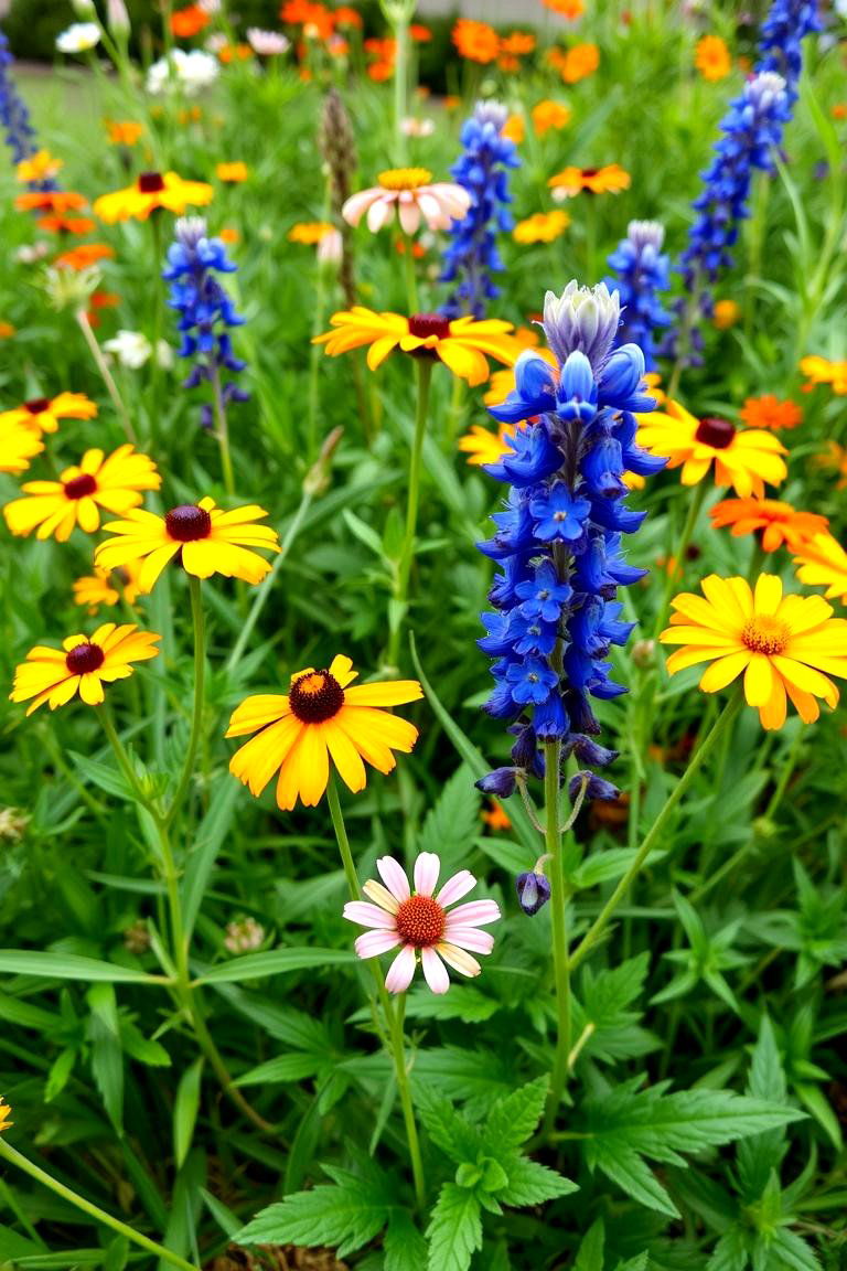 Themed Color Wheel Garden - 24 Perennial Flower Bed Ideas