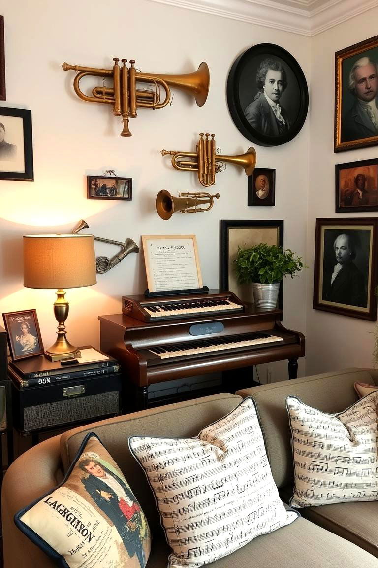 Themed Decor Elements - 24 Music Room Ideas