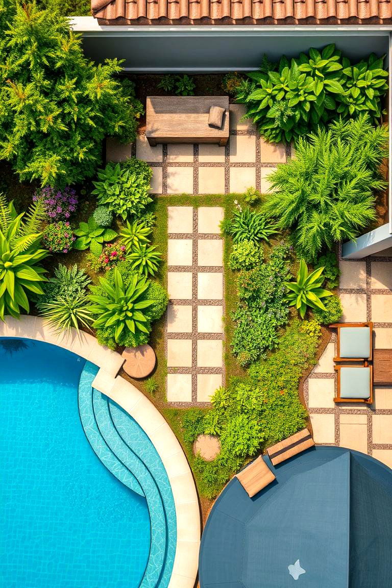 Themed Garden Integration - 24 Pool Landscaping Ideas