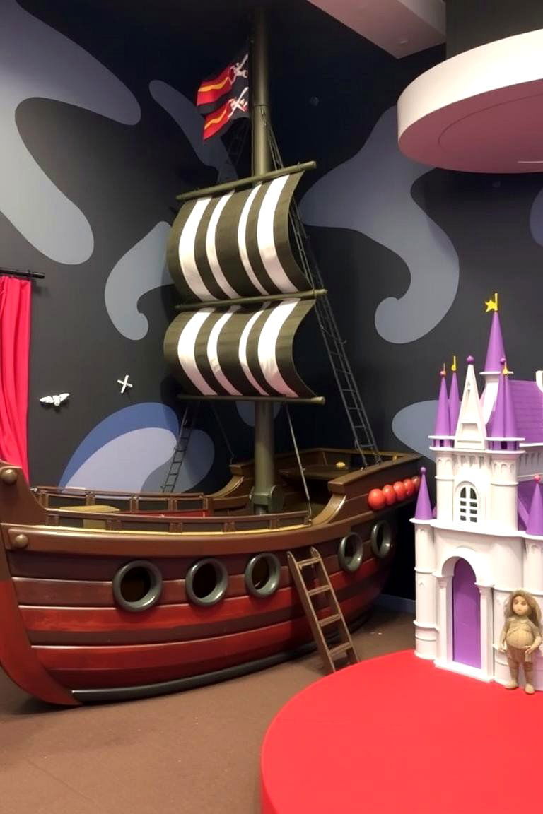 Themed Play Zones - 24 Basement Playroom Ideas