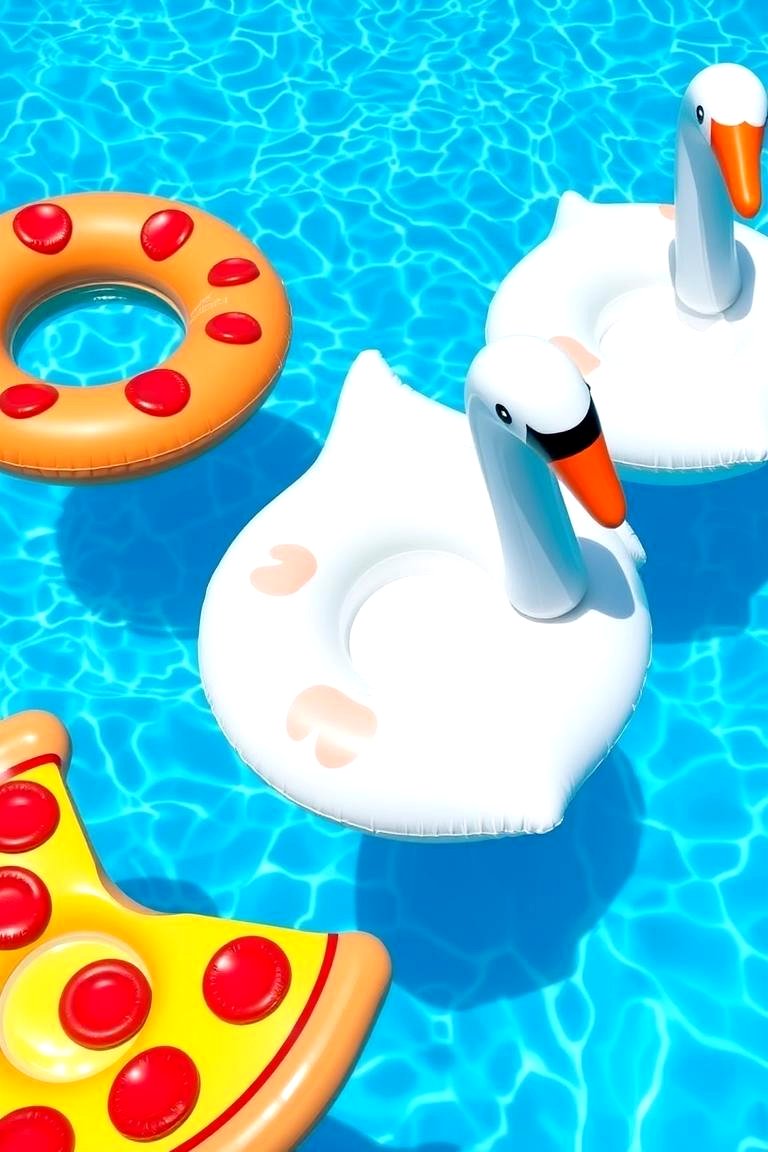 Themed Pool Floats - 24 Pool Decor Ideas