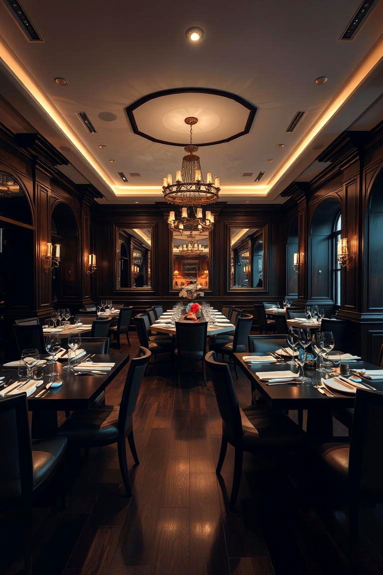 Therefore a Luxurious Dining Room with Dark Wood Floors - 24 dark wood floor dining room ideas
