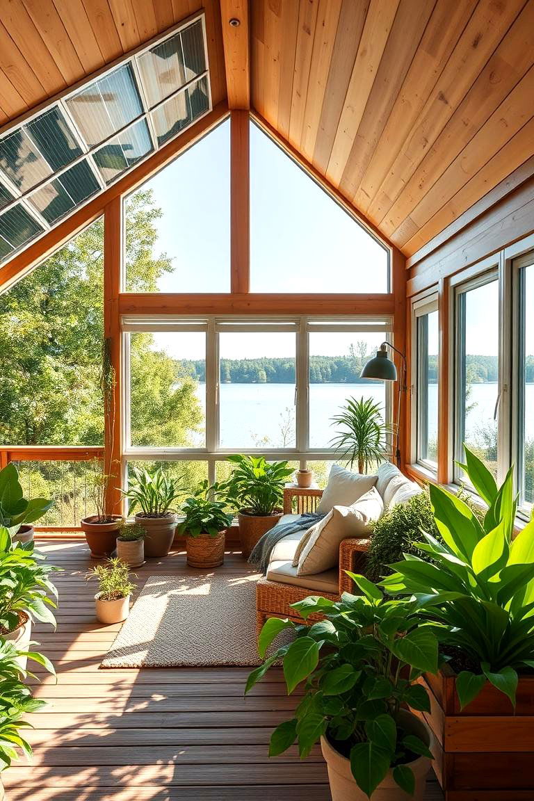 This Eco Friendly Retreat - 24 Sunroom and Deck Combo Ideas