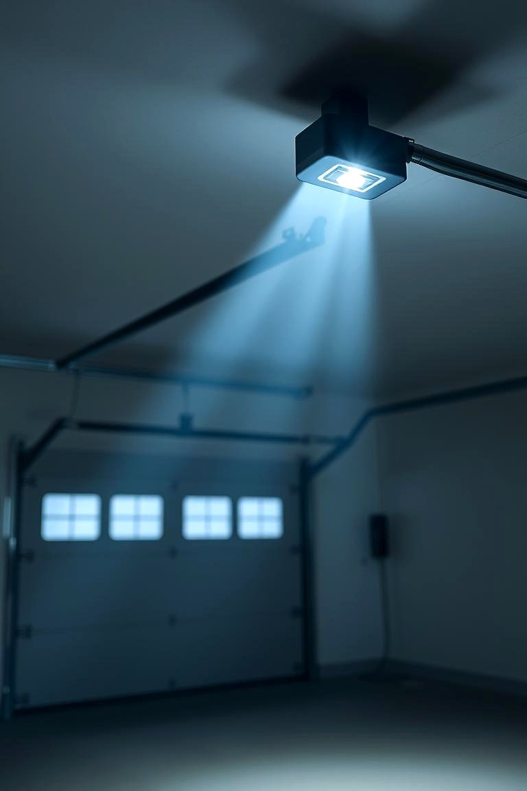 This Innovative Motion Sensor Installation - 24 Garage Lighting Ideas