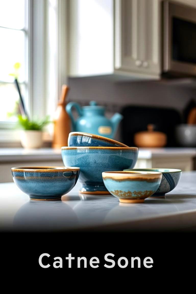 Those Charming Small Decorative Bowls - 24 Kitchen Counter Decor Ideas