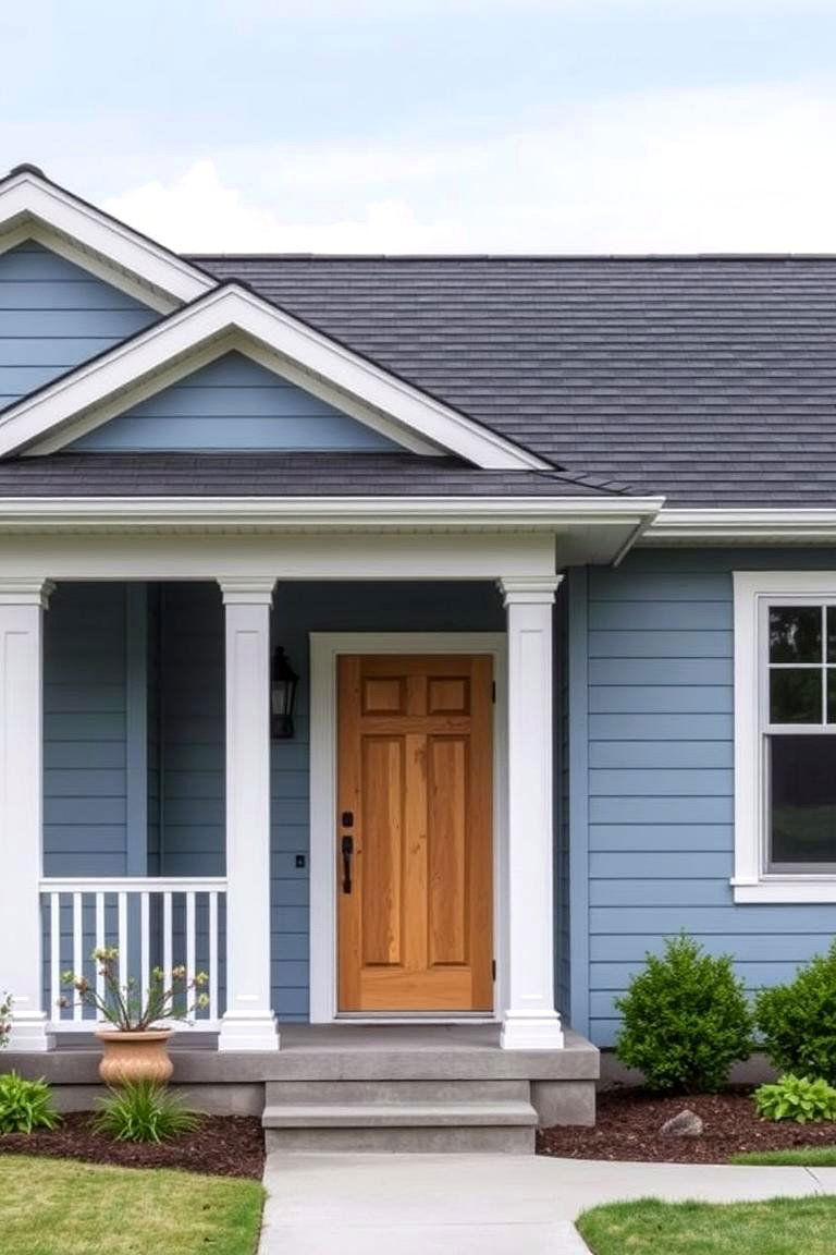 Thoughtful Color Scheme Coordination - 24 Ideas for Ranch-Style Home Exteriors