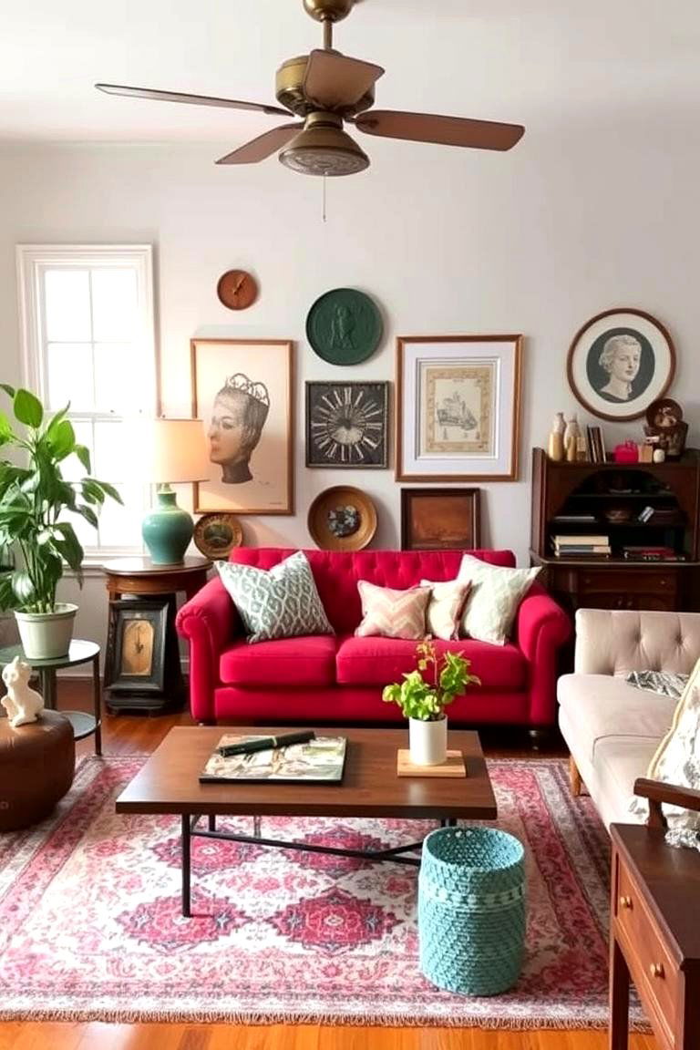 Thrifted Decor Treasures - 24 Budget Apartment Living Room Ideas