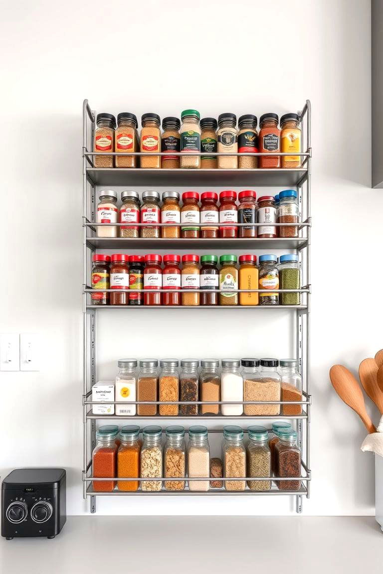 Tiered Shelf Spice Rack - 24 Spice Rack Ideas