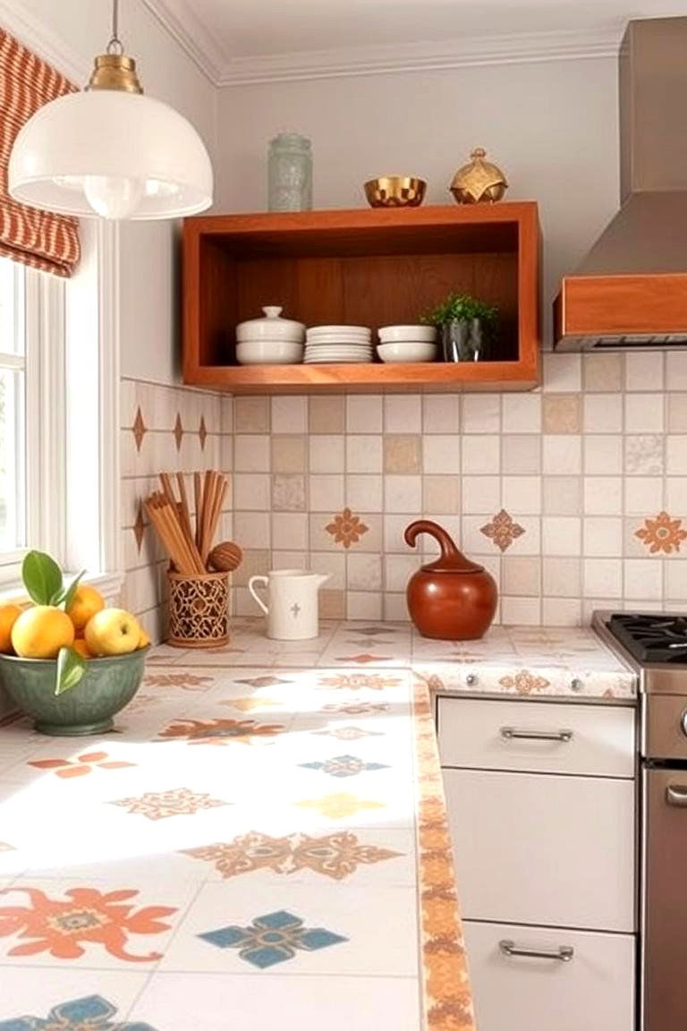 Tile Countertops - 27 1980s Kitchen Ideas