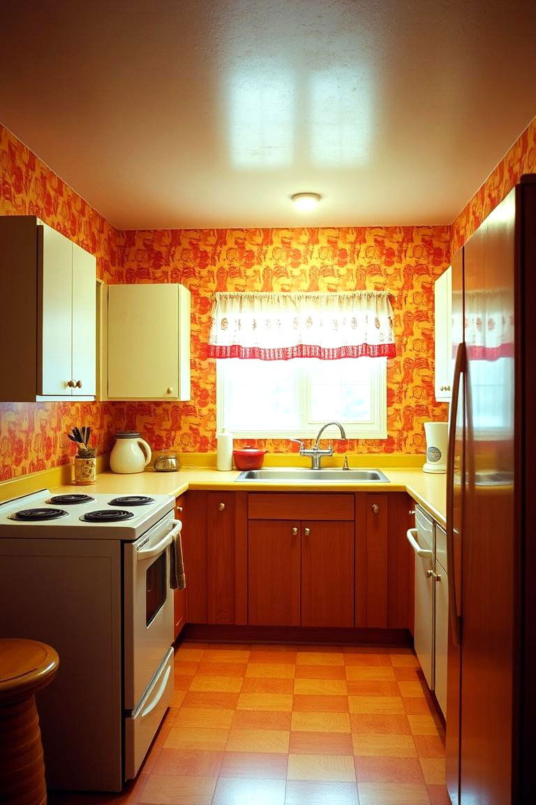 Tiled Backsplashes for Bold Statements - 24 70s Kitchen Ideas