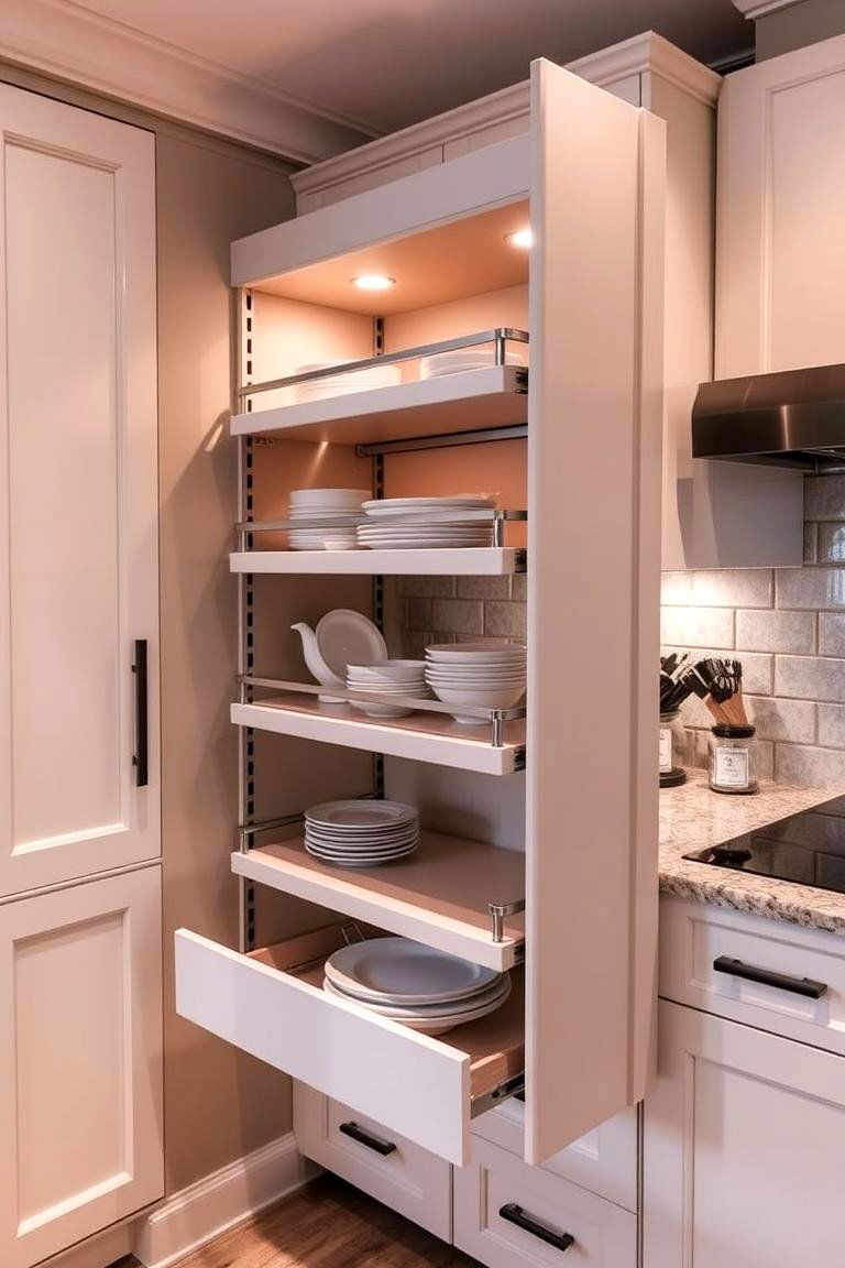 Tilt out Shelf Cabinets - 24 Blind Corner Kitchen Cabinet Ideas