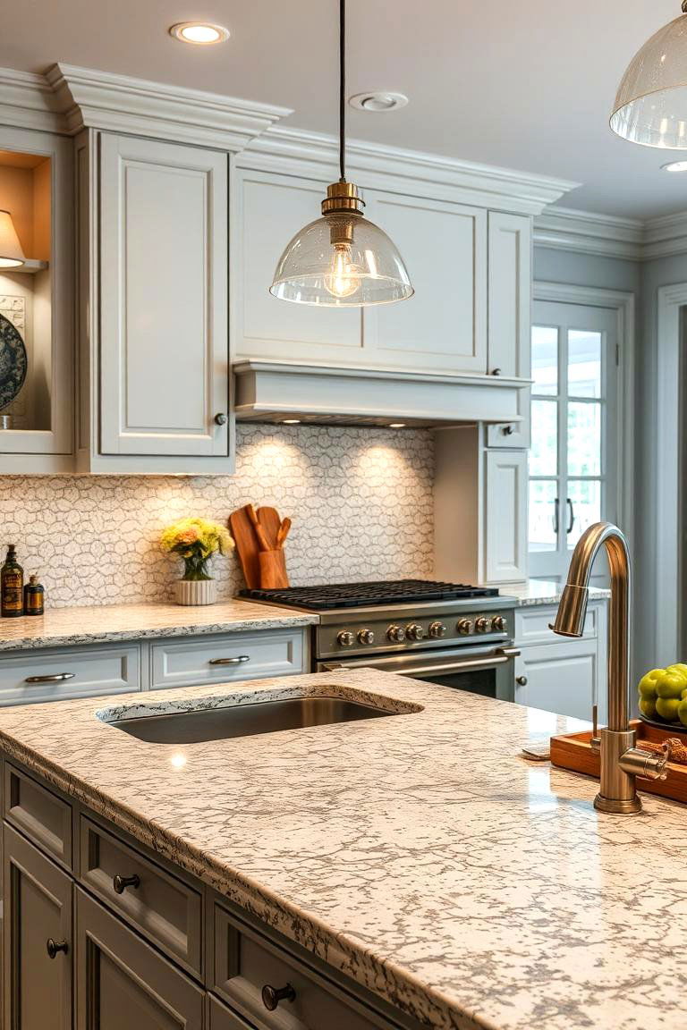 Timeless Aesthetic Appeal - 24 Terrazzo Kitchen Countertops