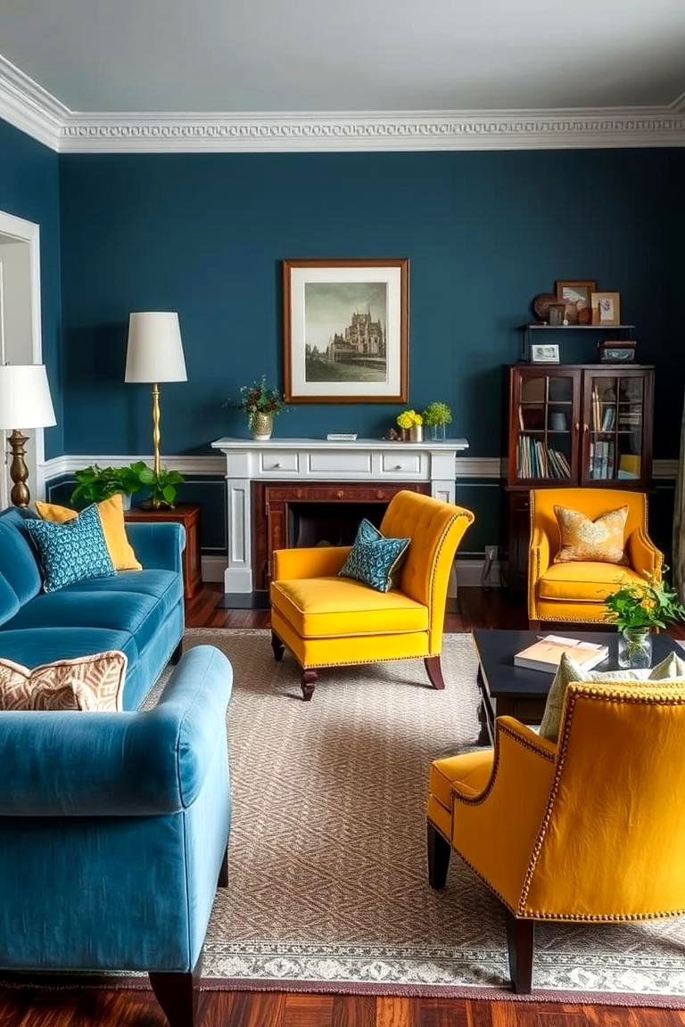 Timeless Appeal of Yellow and Blue - 24 Yellow and Blue Living Room Ideas