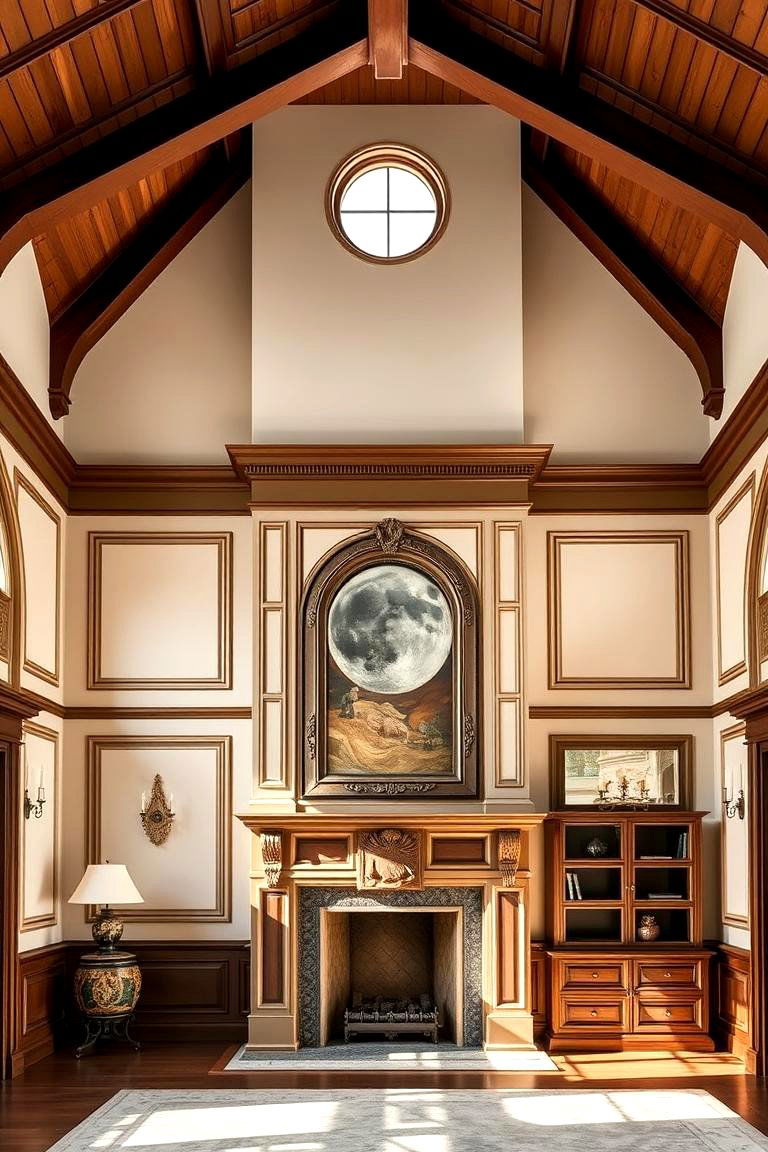 Timeless Architectural Design - 24 Rooms With Fireplaces With Vaulted Ceilings Features