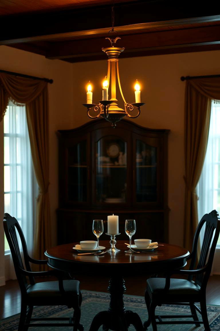 Timeless Candle Style Chandelier - 24 Small Dining Room Lighting Ideas
