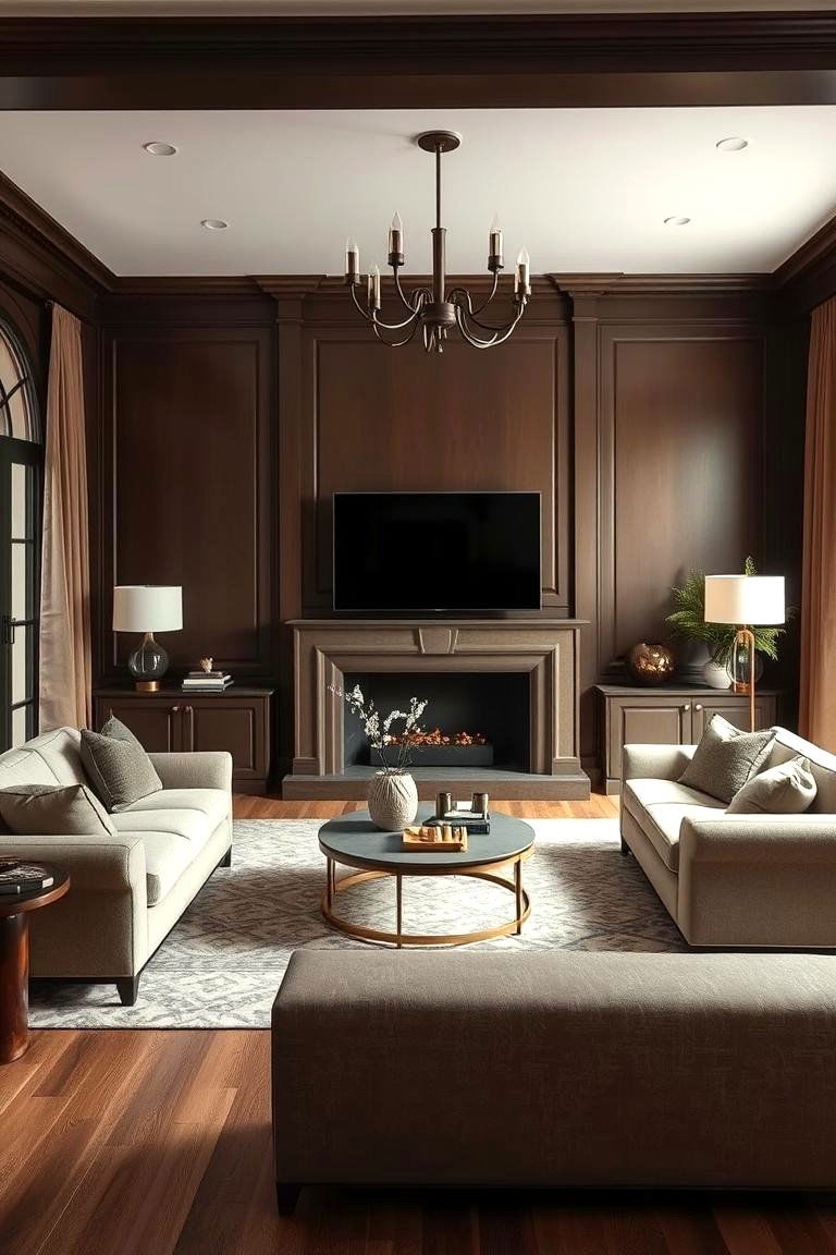Timeless Classic Living Room - 24 Black and Brown Living Room Ideas