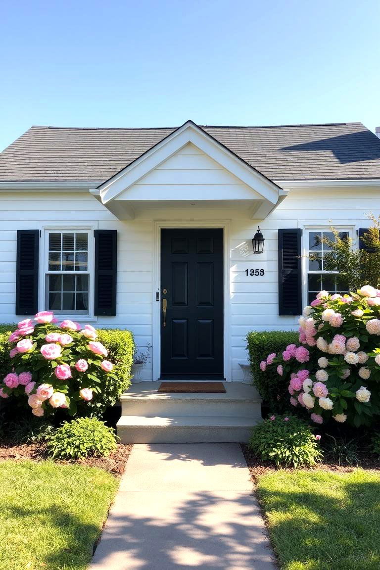 Timeless Classic White - 24 Exterior Door Trim Ideas
