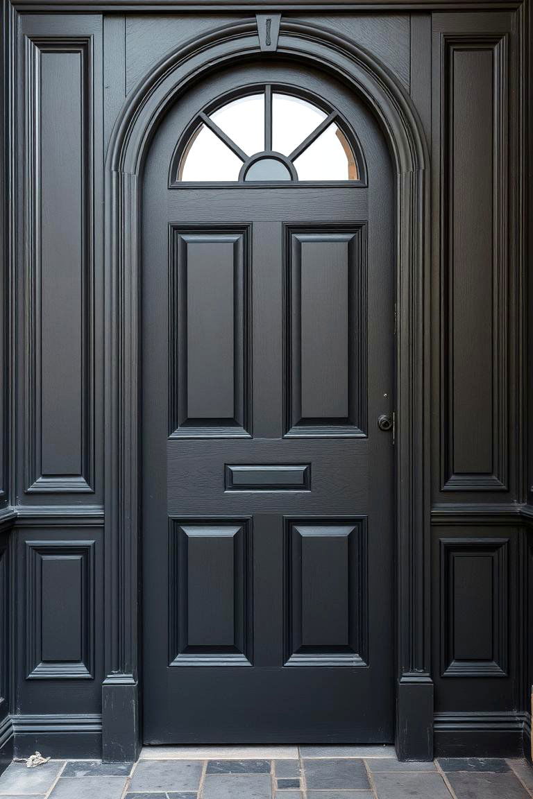 Timeless Dark Gray Sophistication - 24 Dark Gray Front Door Ideas