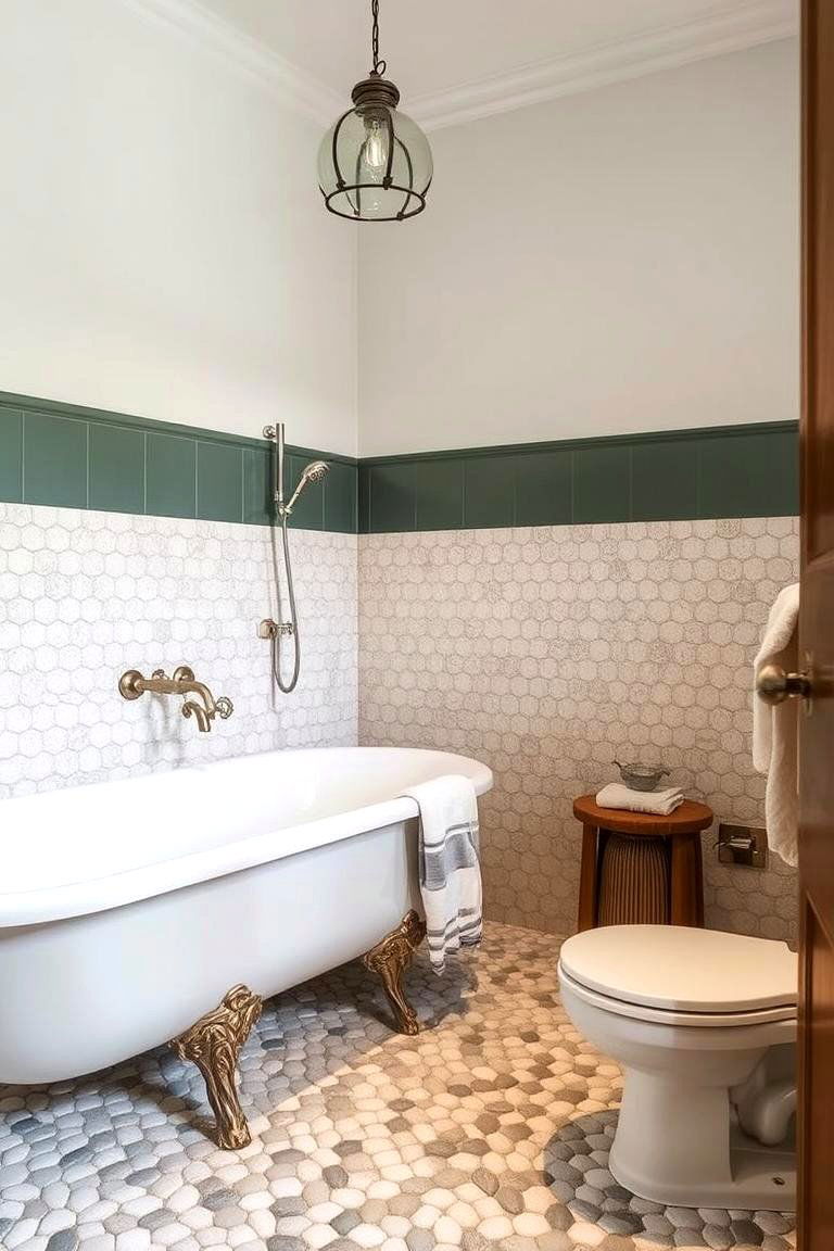 Timeless Design - 24 Pebble Tile Bathroom Ideas