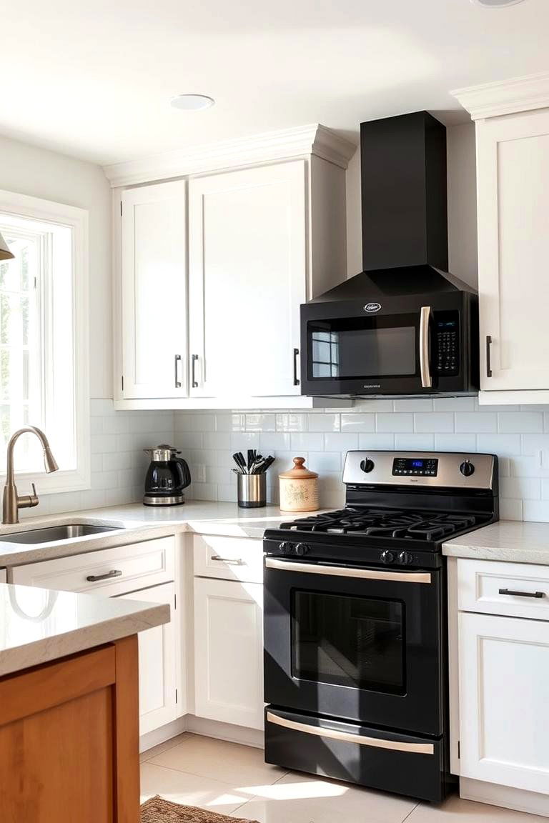 Timeless Elegance of White Cabinets - 24 What Color Cabinets Go With Black Appliances