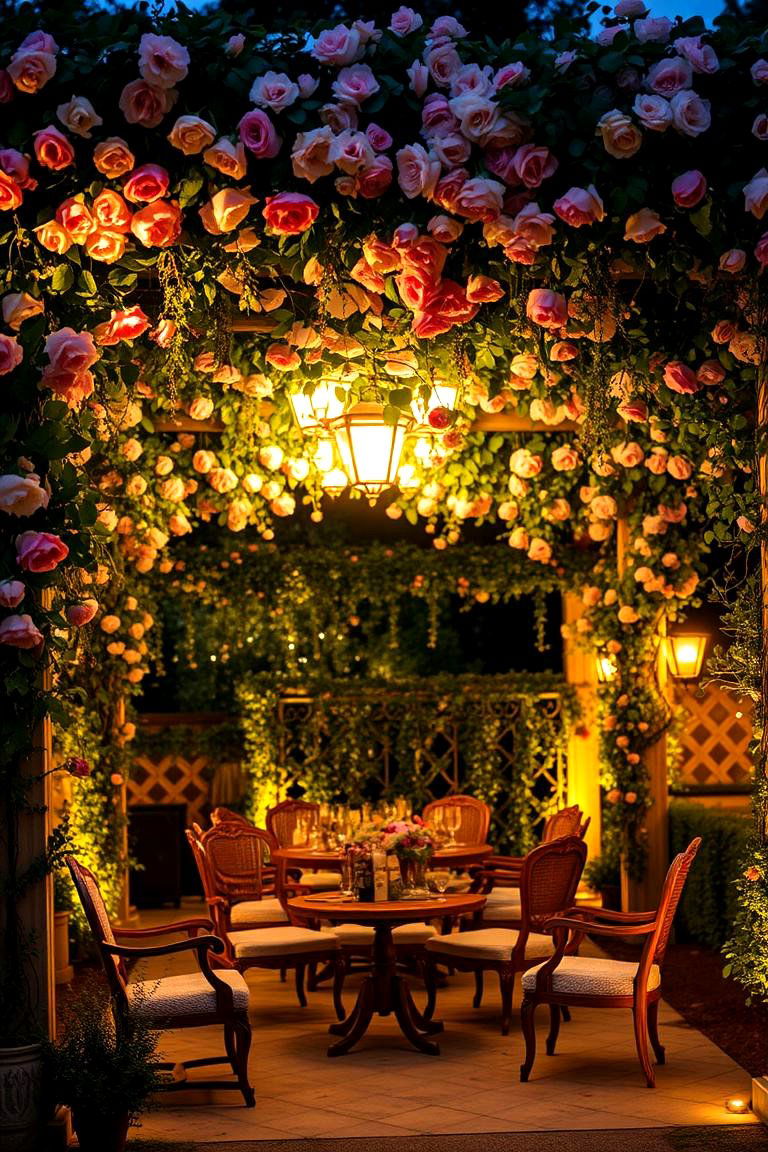 Timeless Floral Pergola - 24 Vintage Garden Ideas