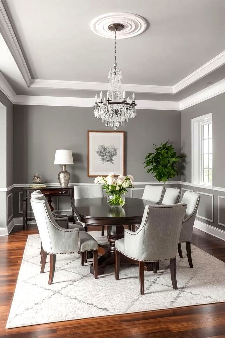 Timeless Gray Elegance - 24 Gray Dining Room Ideas