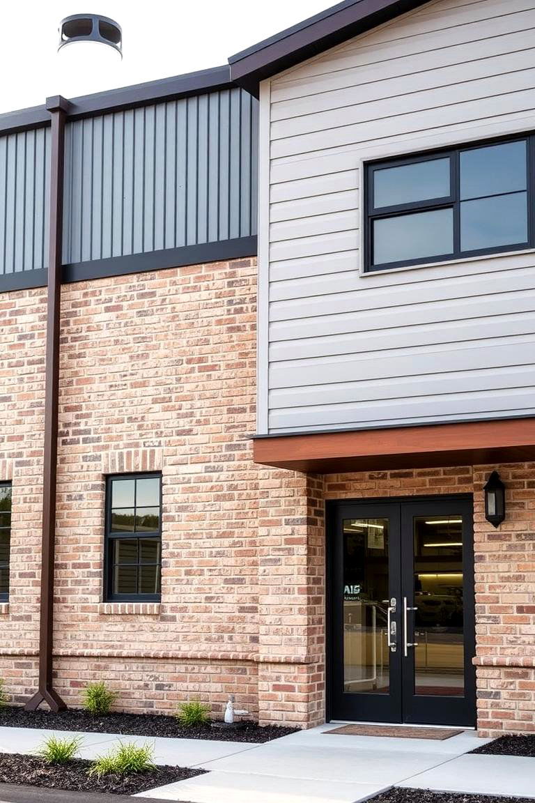 Timeless Industrial Edge - 24 Vinyl Siding and Brick Combinations