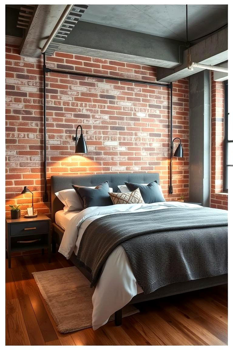 Timeless Industrial Touch - 24 Black and White Bedroom Ideas