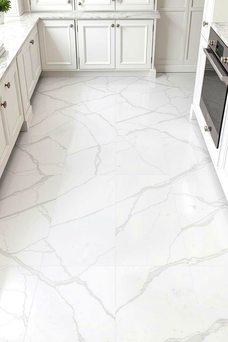 Timeless Marble Grout Patterns - 24 Marble Kitchen Floor Ideas