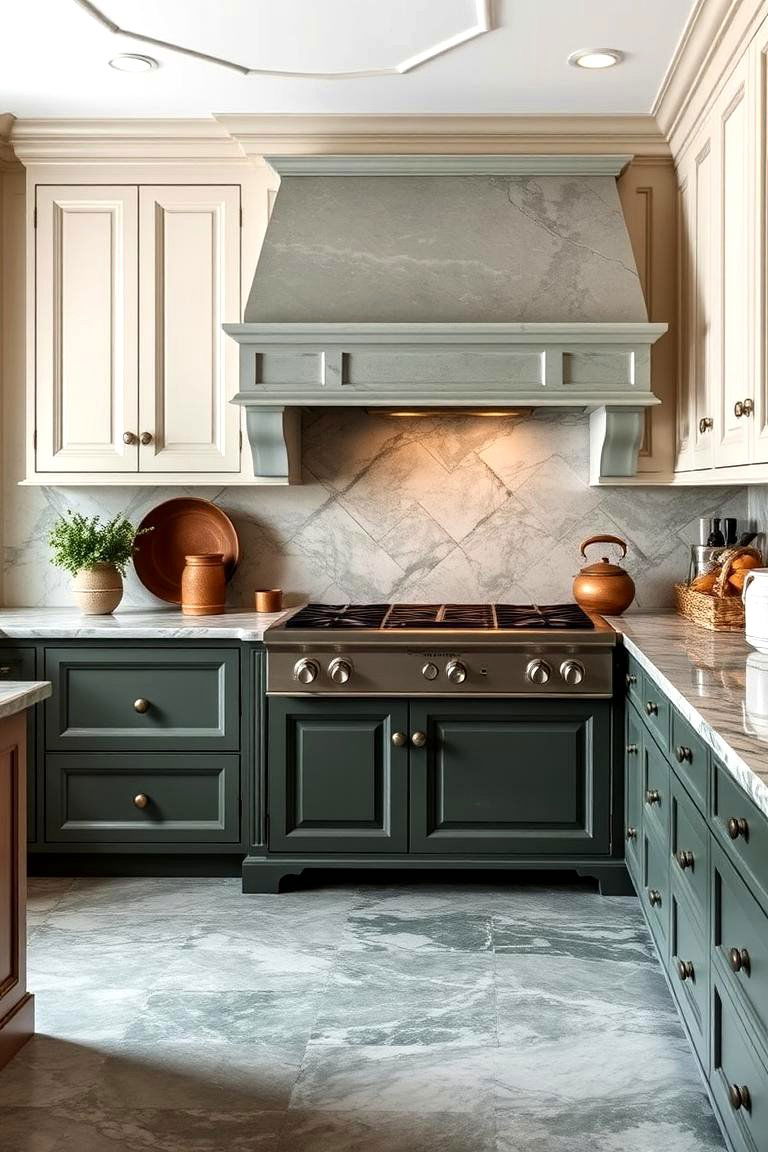 Timeless Marble Tradition - 24 Green Marble Countertop Design Ideas