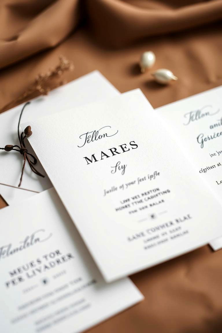 Timeless Monochrome Invitations - 24 Black and White Wedding Ideas