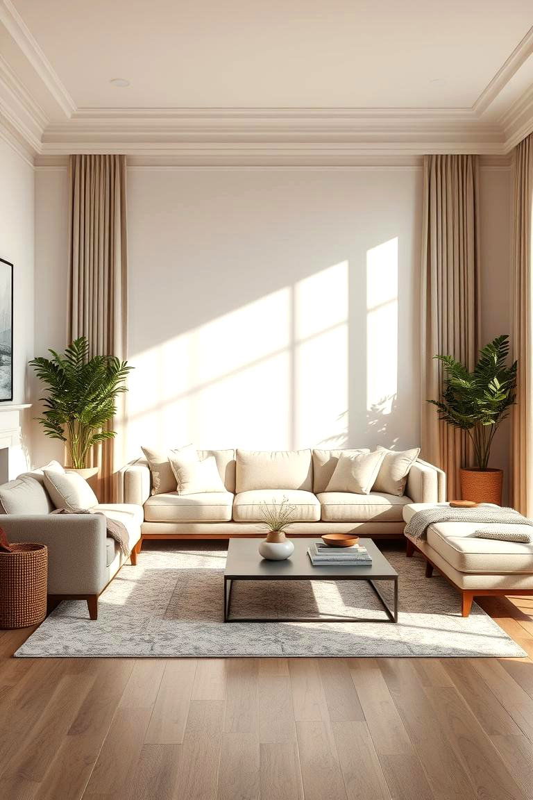 Timeless Neutral Elegance - 24 Beige Couch Living Room Ideas