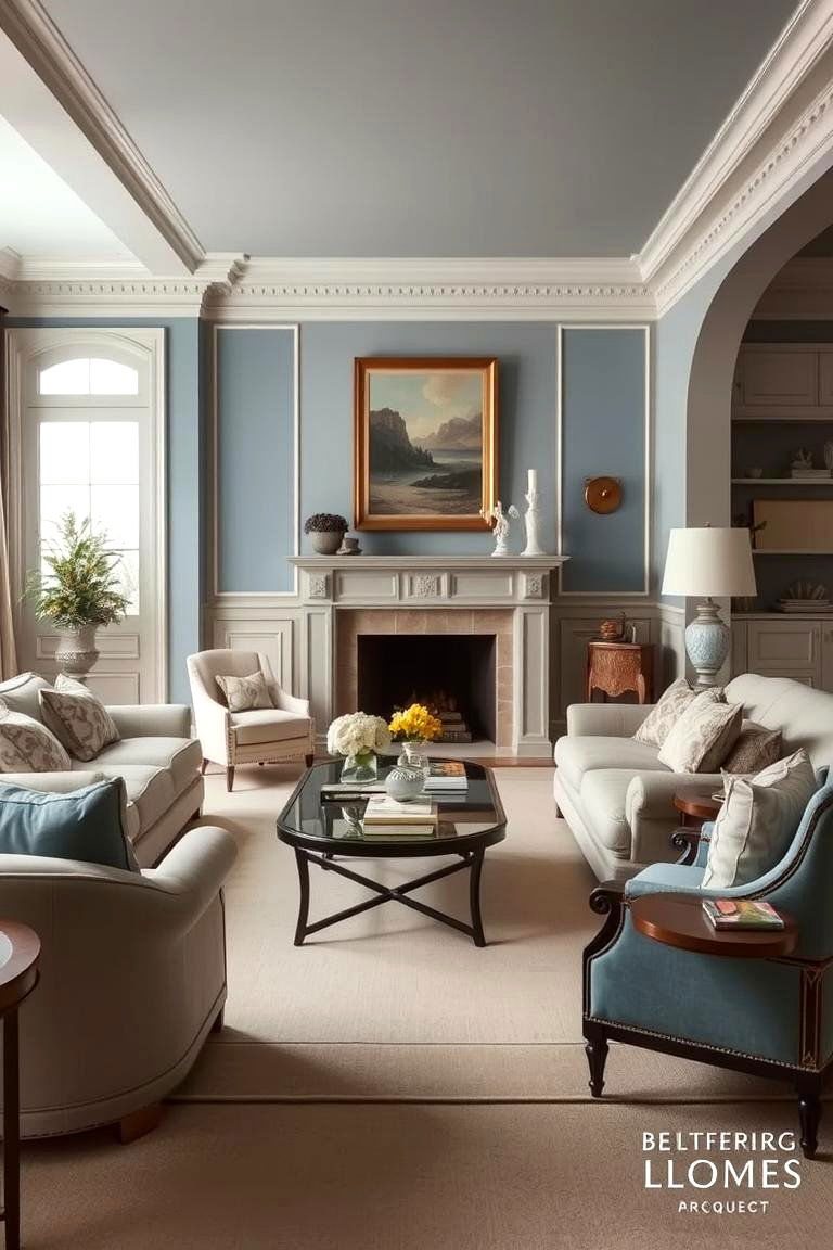 Timeless Neutrals Harmony - 24 blue and beige living room ideas