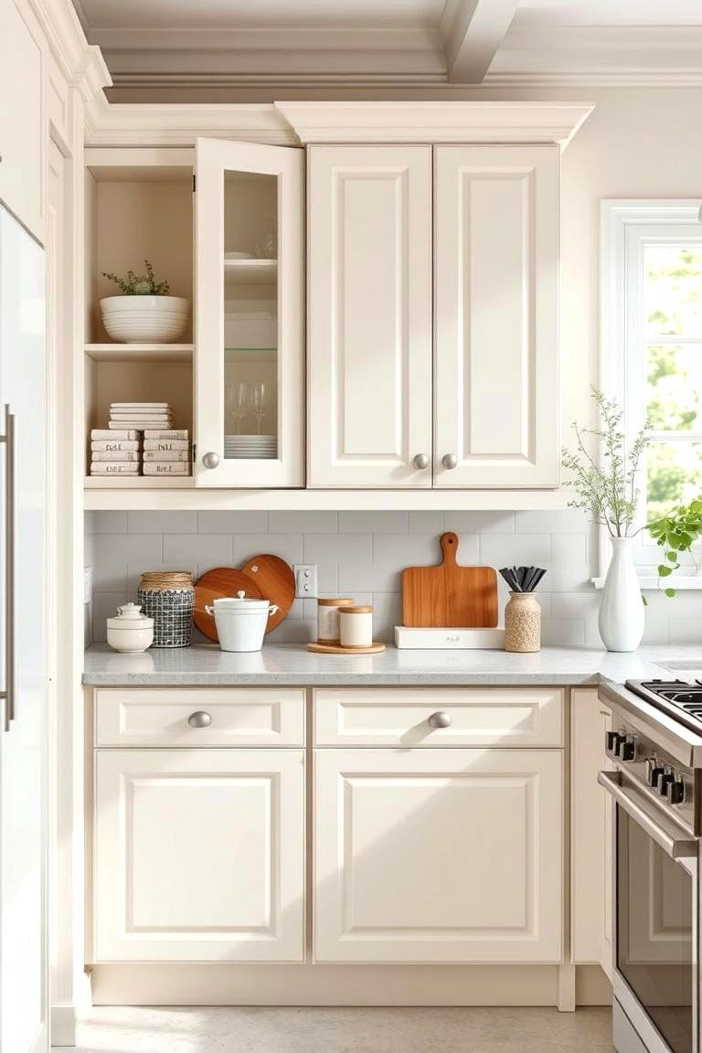 Timeless Neutrals Off white Kitchen Cabinets - 24 Off-white Kitchen Cabinets