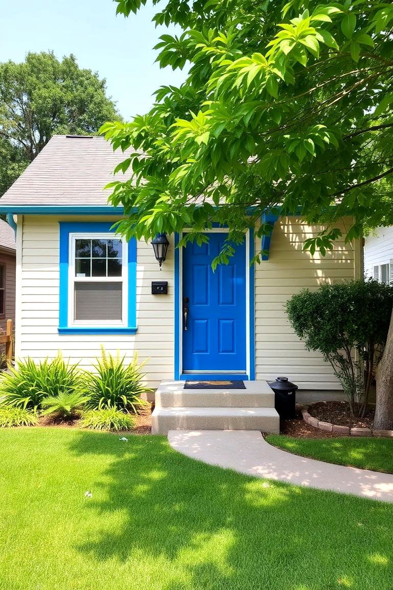 Timeless Neutrals with a Pop of Bold - 24 Exterior Home with a Black Roof Ideas